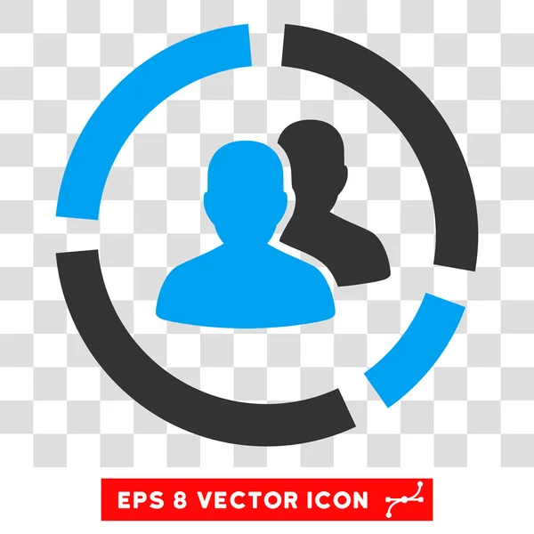 Diagrama demográfico Eps Vector Icon — Vector de stock