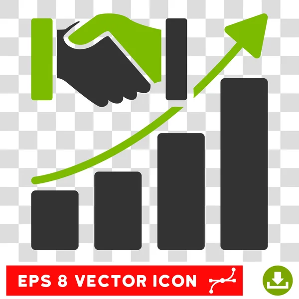 Akvizíció növekedés EPS vektor ikon — Stock Vector