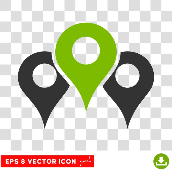 Расположения Eps векторные иконки — стоковый вектор