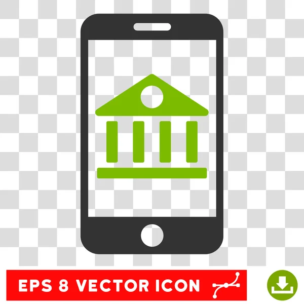 Mobile Bank eps Vektor-Symbol — Stockvektor