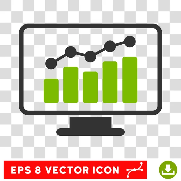 Monitoramento Eps Vector Icon — Vetor de Stock