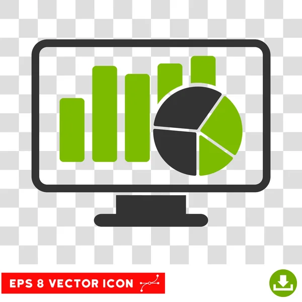 Мониторинг векторной иконки Eps — стоковый вектор