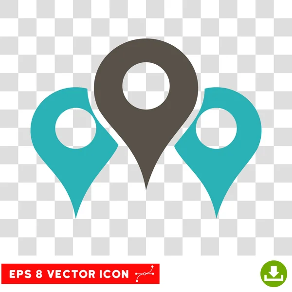 Emplacements Eps Icône vectorielle — Image vectorielle