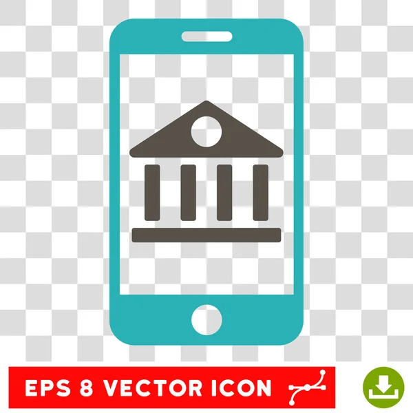 Mobile Bank eps Vektor-Symbol — Stockvektor