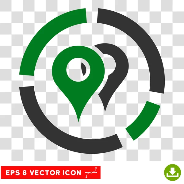 Geo-Diagramm eps Vektorsymbol — Stockvektor