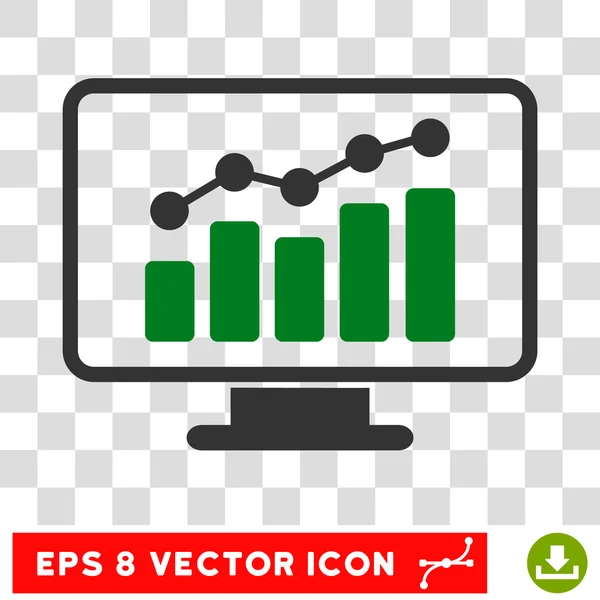 Monitoramento Eps Vector Icon — Vetor de Stock