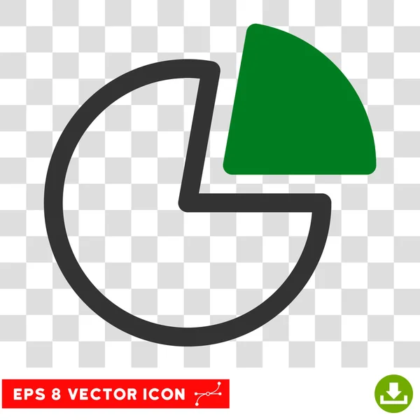 Gráficos de pastel Eps Vector Icono — Vector de stock