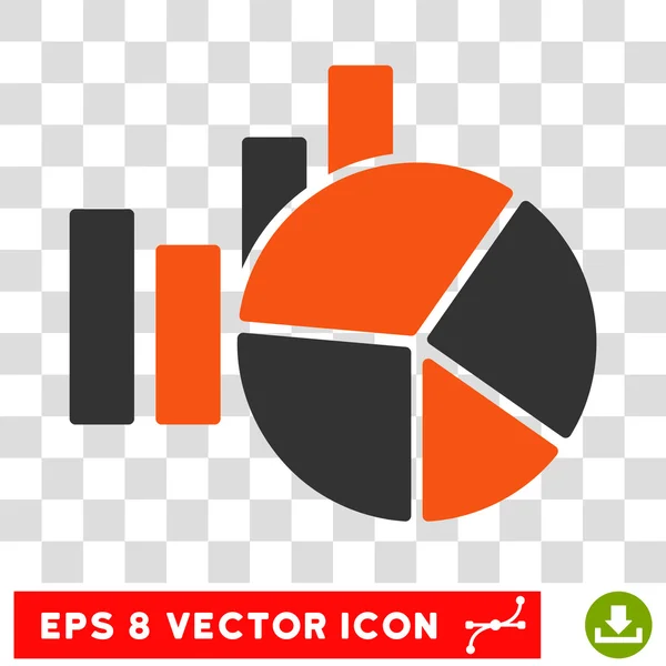Diagramme eps Vektor-Symbol — Stockvektor