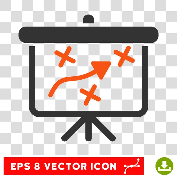 Estratégia Way Board Eps Vector Ícone — Vetor de Stock