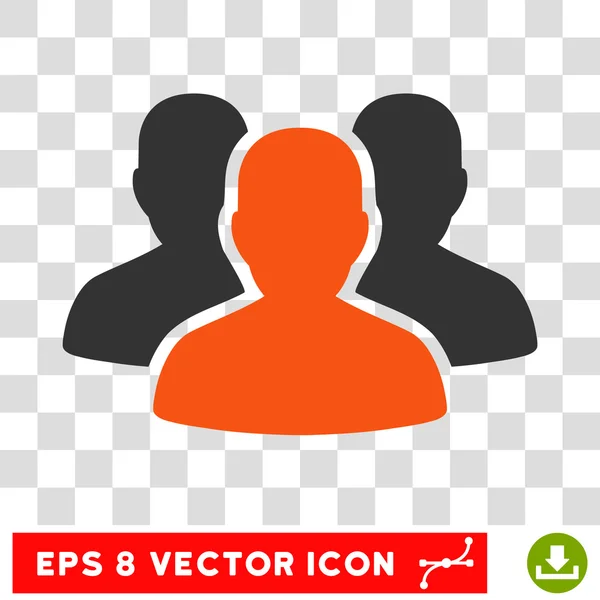 Grupo de usuários Eps Vector Icon — Vetor de Stock
