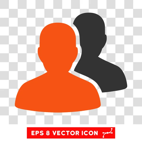 Benutzerkonten eps Vektor-Symbol — Stockvektor