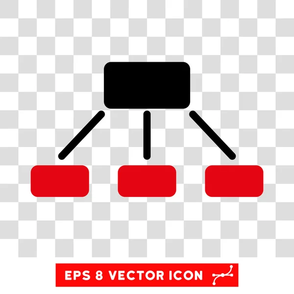 Hierarchie eps vektorsymbol — Stockvektor