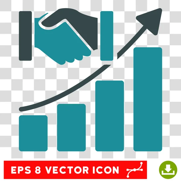 Akvizíció növekedés EPS vektor ikon — Stock Vector