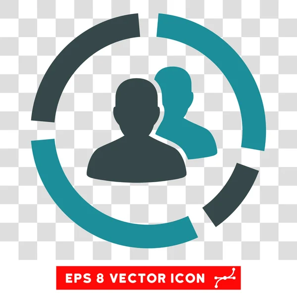 Demographie Diagramm eps Vektor-Symbol — Stockvektor