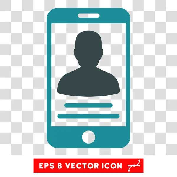 Mobiles Konto eps Vektor-Symbol — Stockvektor