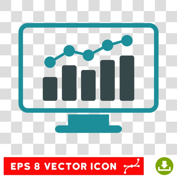 Monitoramento Eps Vector Icon — Vetor de Stock