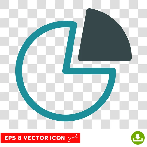 Cirkeldiagram Eps vektor symbol — Stock vektor