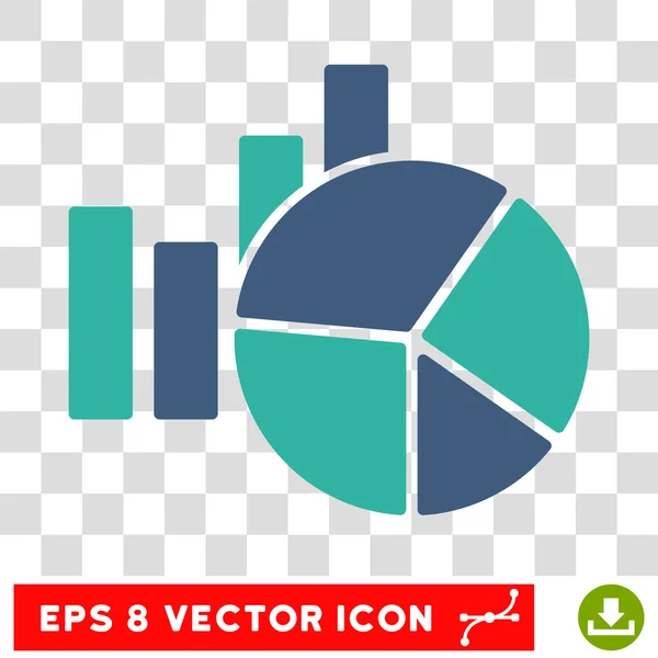 Diagramme eps Vektor-Symbol — Stockvektor