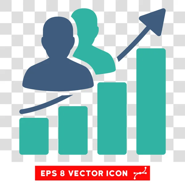 Zuschauerwachstum eps Vektor Ikone — Stockvektor