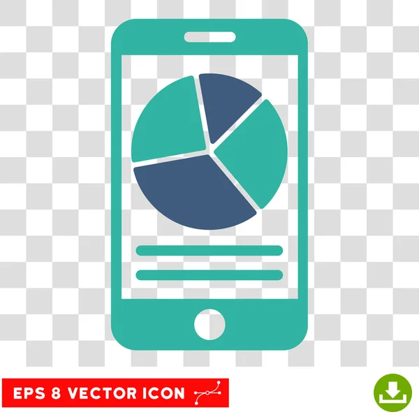 Mobiler Bericht eps Vektor-Symbol — Stockvektor