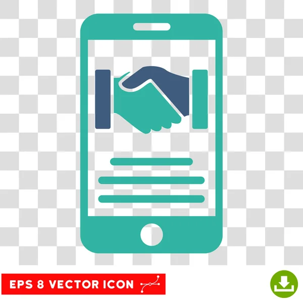 Mobilfunk-Vereinbarung eps Vektor-Symbol — Stockvektor
