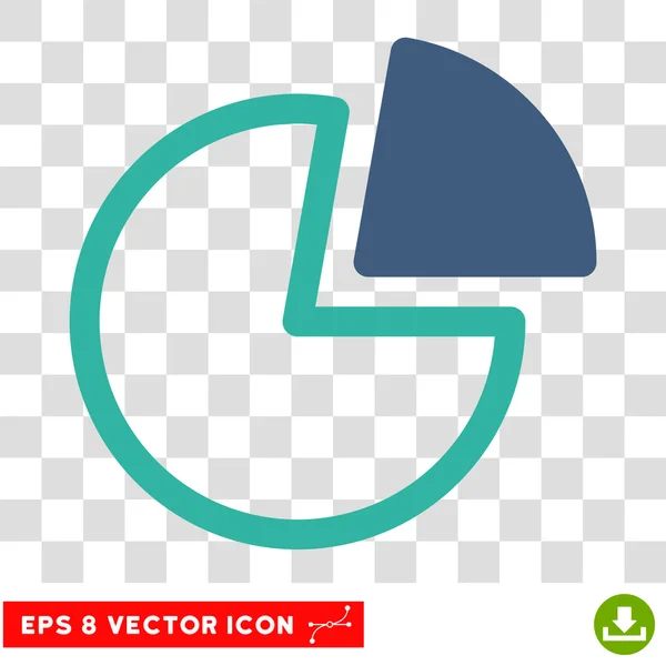 Gráficos de torta Eps Vector Ícone — Vetor de Stock