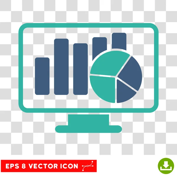 Statistik Überwachung eps-Vektor-Symbol — Stockvektor