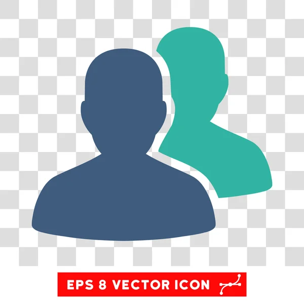 Benutzerkonten eps Vektor-Symbol — Stockvektor