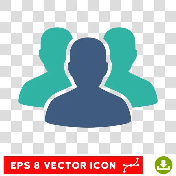 Grupo de usuários Eps Vector Icon — Vetor de Stock