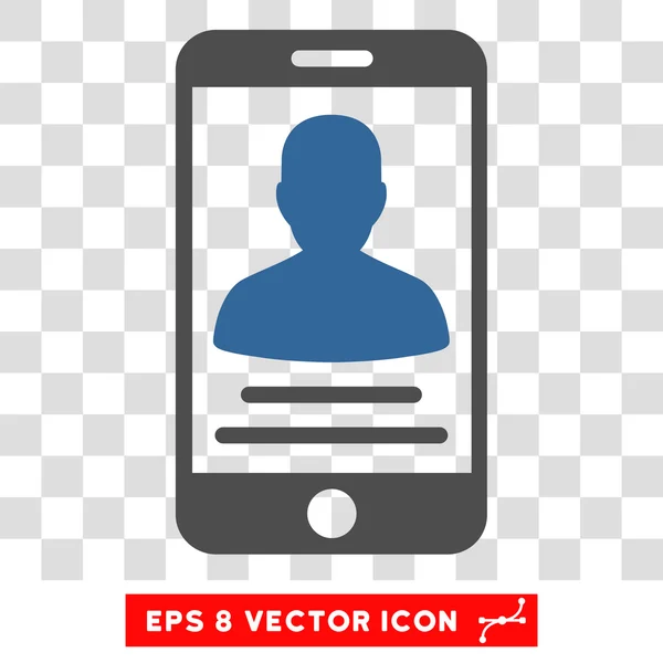 Compte mobile Eps Icône vectorielle — Image vectorielle