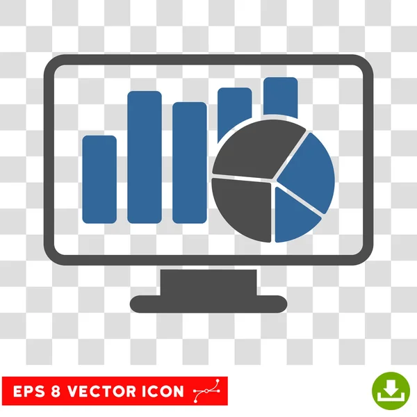 Monitoramento Estatístico Eps Vector Icon — Vetor de Stock