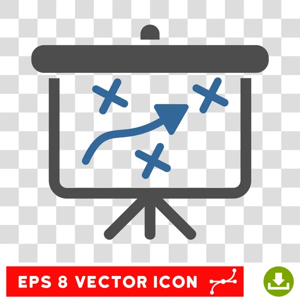Estratégia Way Board Eps Vector Ícone — Vetor de Stock