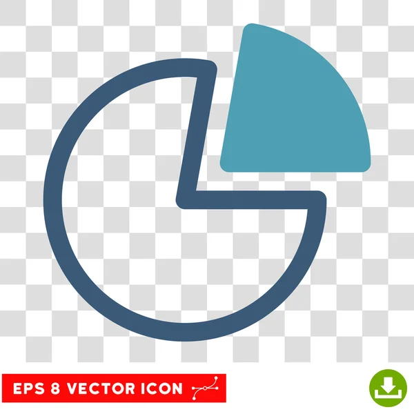 Graphiques à secteurs Icône vectorielle Eps — Image vectorielle