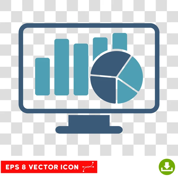 Statistik Überwachung eps-Vektor-Symbol — Stockvektor