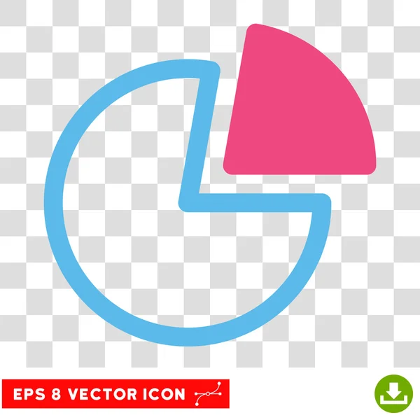 Gráficos de pastel Eps Vector Icono — Vector de stock