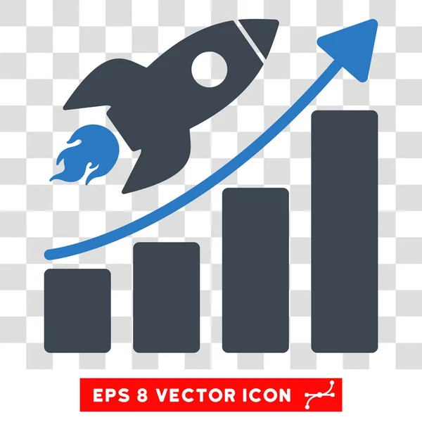 Raketenstart eps Vektor-Symbol — Stockvektor