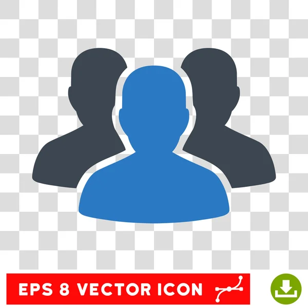 Grupo de usuários Eps Vector Icon — Vetor de Stock