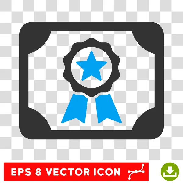 Сертификат Eps Vector Icon — стоковый вектор