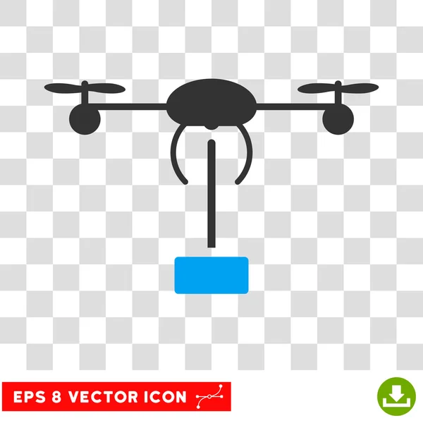 Icono del vector de Eps del envío del helicóptero — Vector de stock