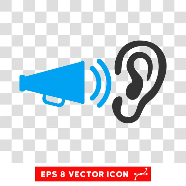 Hören Werbung Megaphon eps Vektor-Symbol — Stockvektor