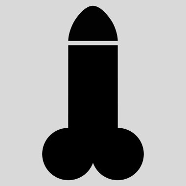Yapay penis düz simgesi