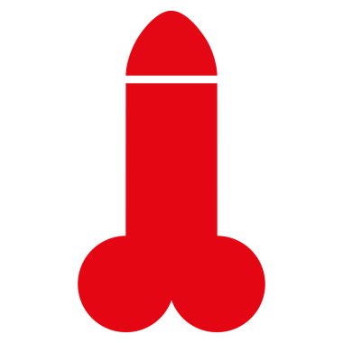 Yapay penis düz simgesi
