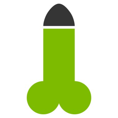 Yapay penis düz simgesi