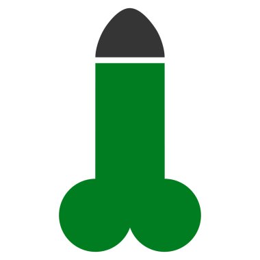 Yapay penis düz simgesi