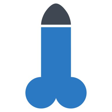 Yapay penis düz simgesi