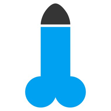 Yapay penis düz simgesi