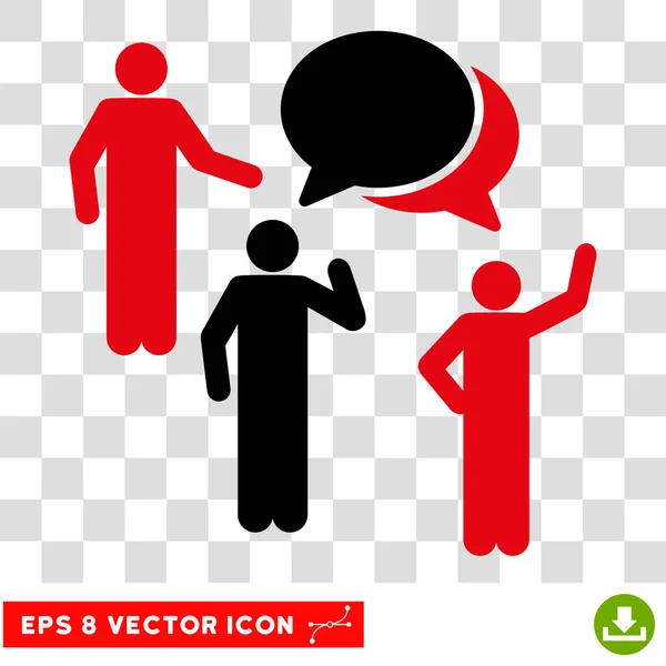 Forum personen eps vector icon — Stockvektor