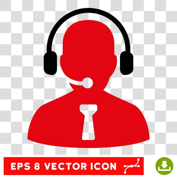 Operador de Recepção Eps Vector Icon — Vetor de Stock