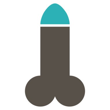 Yapay penis düz simgesi