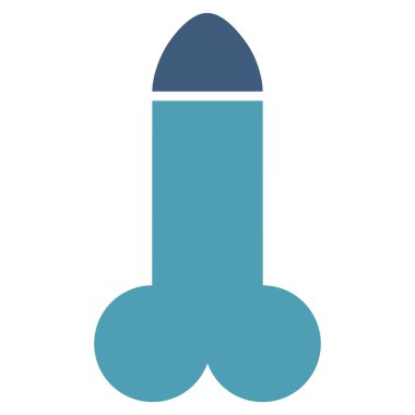 Yapay penis düz simgesi